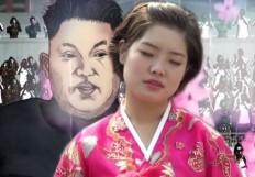 Filming on North Korea’s ‘perfect, fake’ stage