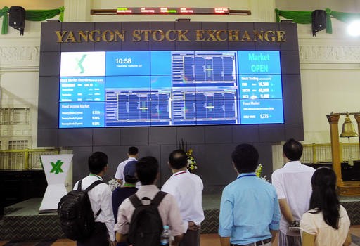 World's youngest stock market struggles in Myanmar