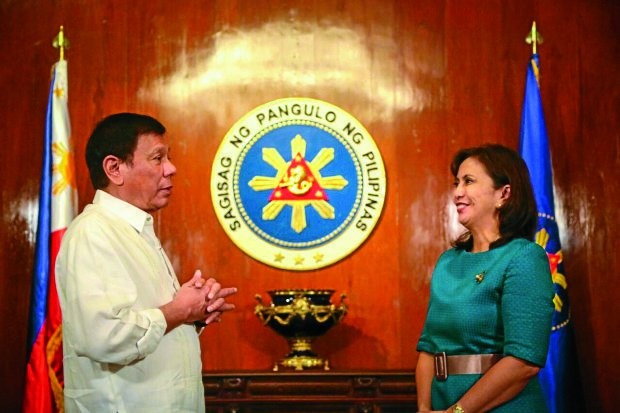 Duterte assures Robredo will be VP ‘until last day of her term’