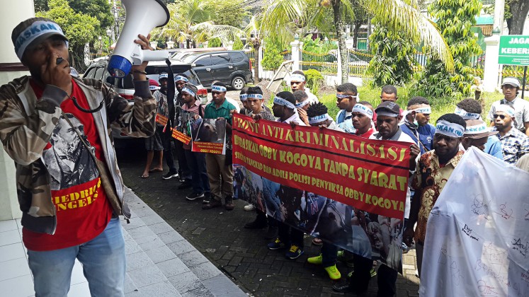 Papuan student faces trial in Yogyakarta over political activities
