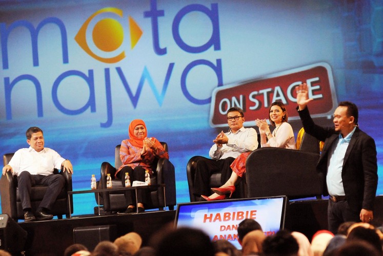 Najwa hosts popular weekly talk show Mata Najwa (Najwa’s Eyes) on Metro TV