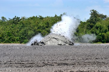 Visiting Grobogan's geologic destination of Bledug Kuwu