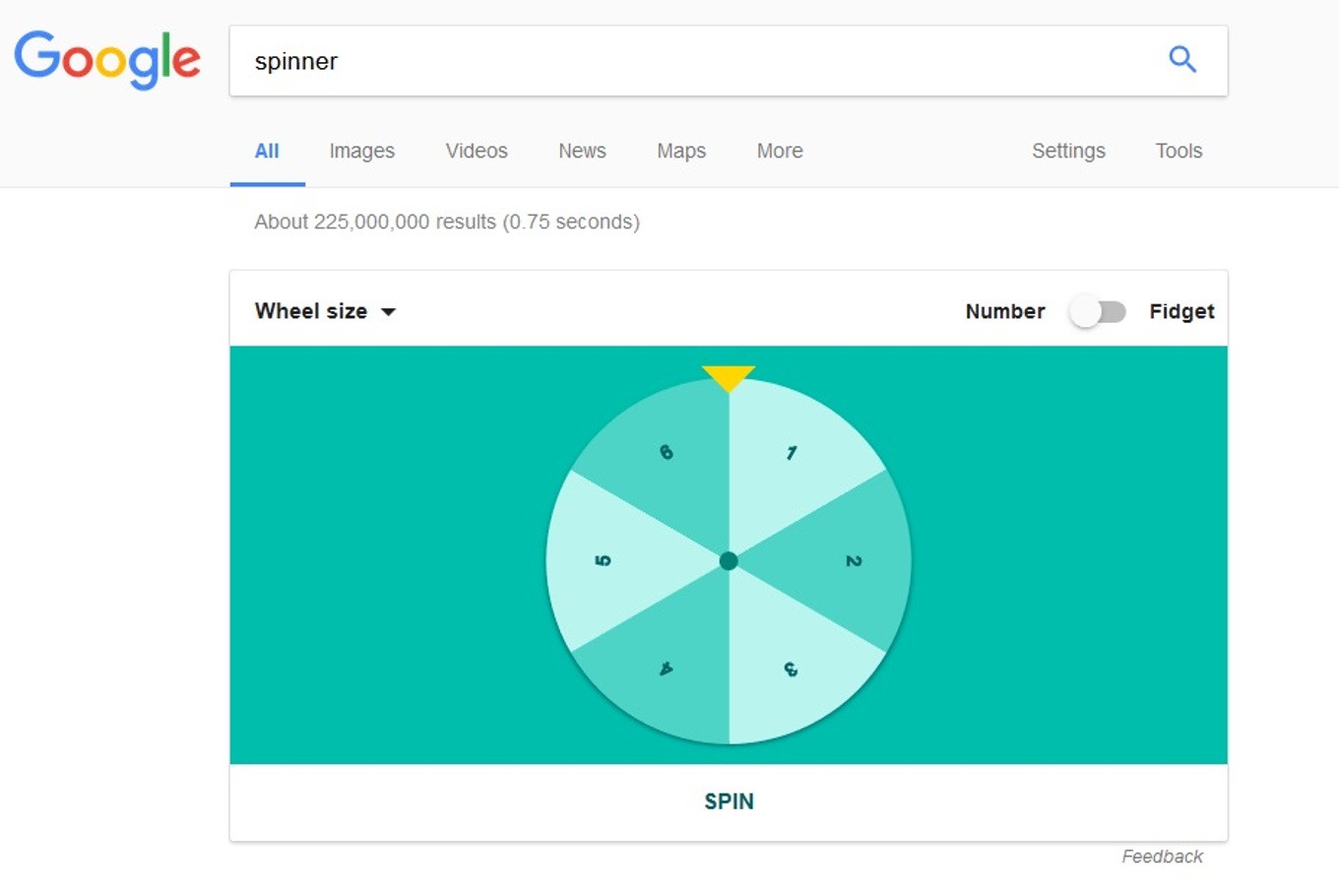 If you search spinner in the Google app, Google now gives you a virtual fidget  spinner to play with. *sigh* : r/google