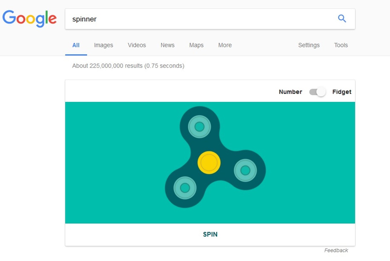 Here's How You Can Play With Fidget Spinner In Google Search