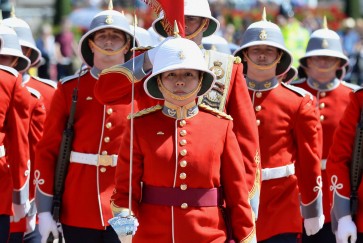 First female infantry captain marks change of the guard in London