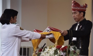 President Joko Widodo revealed mistake to Paskibraka team