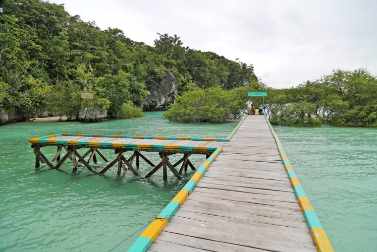 Welcome: A dock at Bair Island.