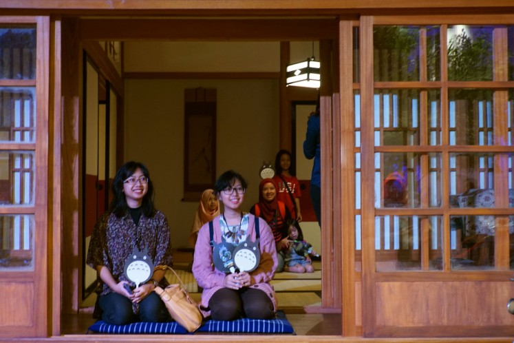 Visitors can step into the replica of 'Kusakabe Family House' from 'My Neighbor Totoro'.
