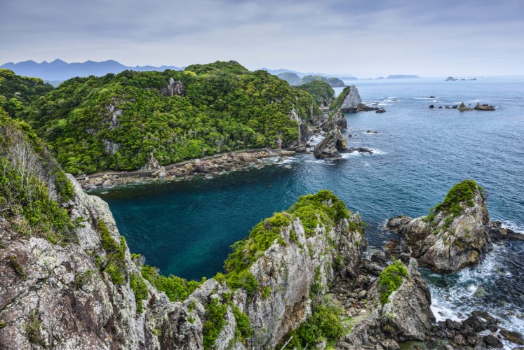 The notorious Taiji Cove, Japan, where the slaughter of dolphins happens annually. 