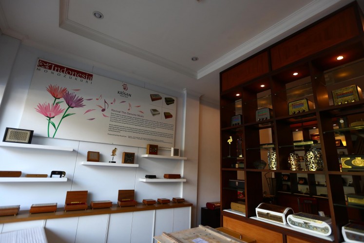 The showroom of Kriya Nusantara on Jl. Benda, South Jakarta.