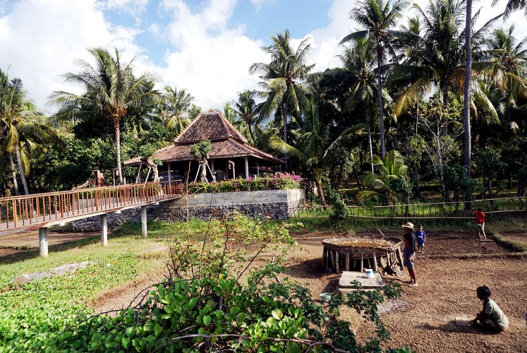 Food and farm: Farmers work next to Warung Tasik on Les Beach, Tejakula, Buleleng.