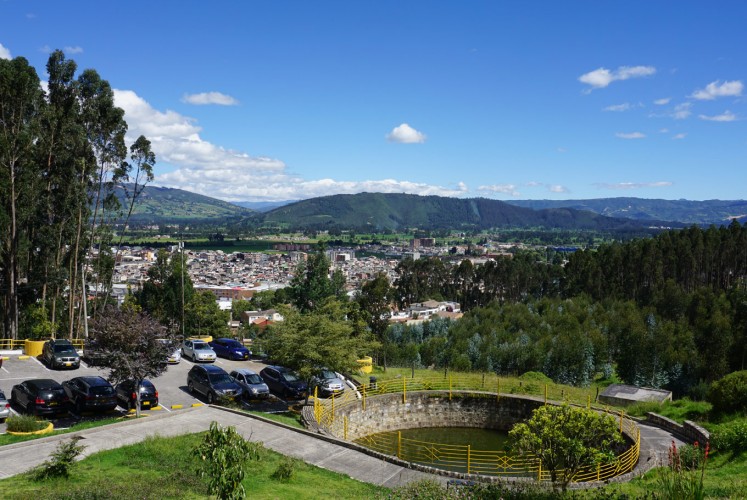View from Zipaquirá, a mountain town in Colombia.