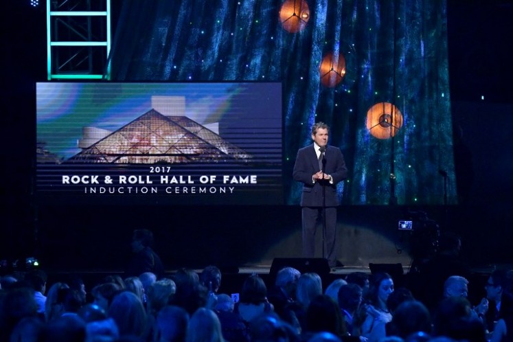 Founder of Rolling Stone Magazine and Rock and Roll Hall of Fame Founder, Jann Wenner speaks onstage onstage at the 32nd Annual Rock & Roll Hall Of Fame Induction Ceremony at Barclays Center on April 7, 2017 in New York City. The event will broadcast on HBO Saturday, April 29, 2017 