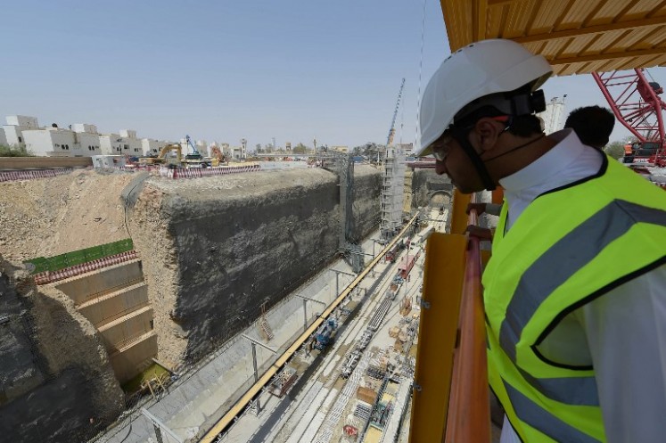 A picture shows the construction site of the Saudi capital Riyadh's $22.5 billion metro system, on Aug. 26, 2015. The system, which will have six lines covering 176 kilometres (109 miles), supported by a bus network of 1,150 kilometres, is due to be completed by the end of 2018. Three foreign consortiums are building the metro, with France's Alstom, Canada's Bombardier and Germany's Siemens among the major participants.