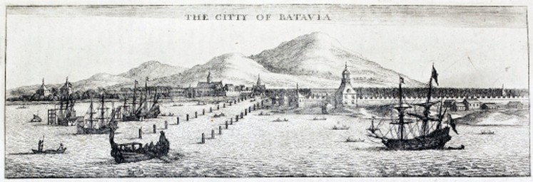 Occupation begins: An illustration of the British arrival in Batavia, modern-day Jakarta.