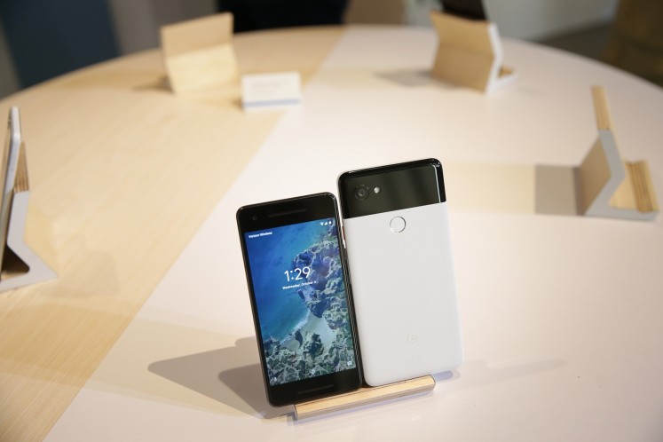 The new Pixel 2 and Pixel 2 XL smartphones. Google unveiled newly designed versions of its Pixel smartphone, the highlight of a refreshed line of devices which are part of the tech giant's efforts to boost its presence against hardware rivals.