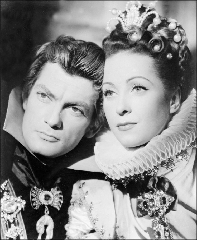 This file photo taken on January 1, 1947 shows French actor Jean Marais (L) and French actress Danielle Darrieux posing in a film of the movie 'Ruy Blas' by Pierre Billon and Jean Cocteau. 