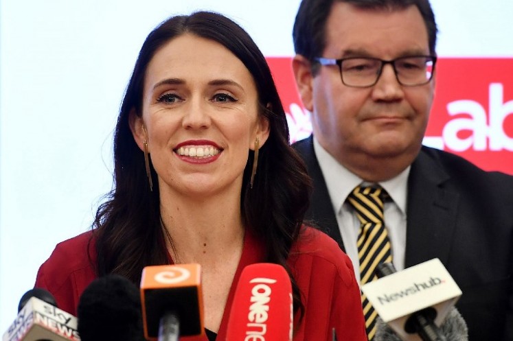 Leader of the Labour party Jacinda Ardern speaks at a press conference at Parliament in Wellington on Oct. 19, 2017. Outgoing New Zealand Prime Minister Bill English conceded defeat in the country's general election on October 19, congratulating centre-left rival Jacinda Ardern on her victory.