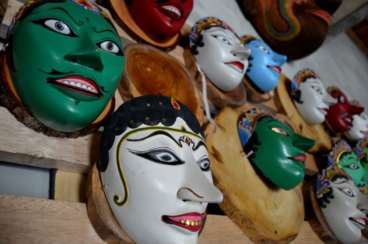 Traditional masks from the Tales of Panji.