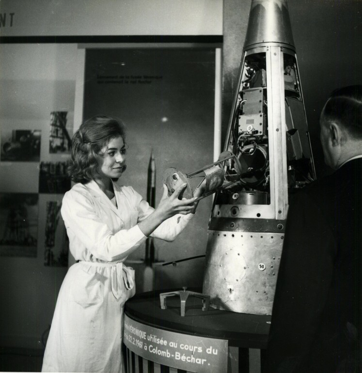 Photo of French rocket Veronique in which traveled the rat Hector on February 22, 1961. 