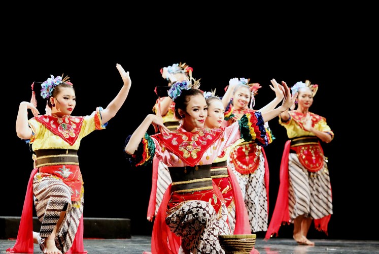 Feel the groove: A group of dancers from Sanggar Tari Paduraksa Tebet performs on stage during the third installation of Jakarta Dance Meet Up in October. 