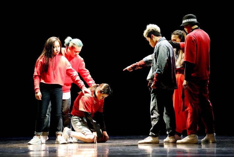 Work in progress: Members of the Indonesian Dance Theater troupe perform Input, Process, Output from choreographer Febyanna Serafine. The performance tells the creation of dance itself.