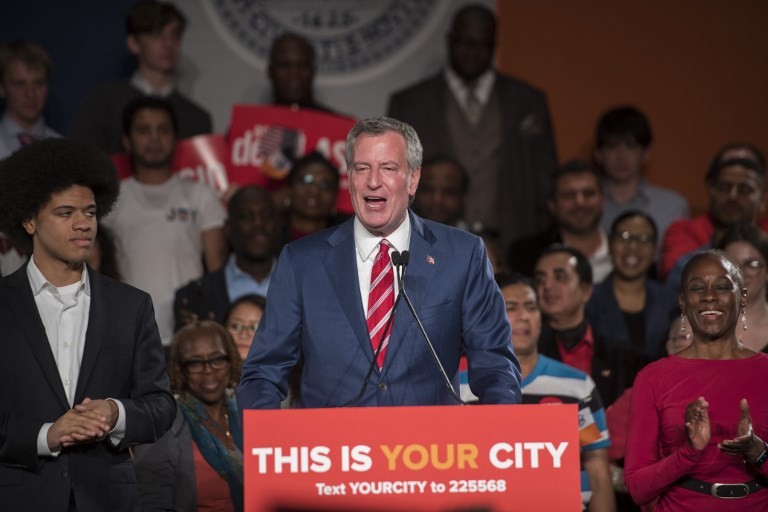 Democratic New York mayor wins second term