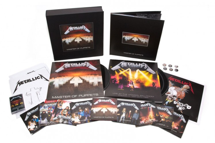 The box set of Metallica's classic album contains remastered tracks of the original album as well as an array of unreleased demos, rough mixes, interviews, and live recordings.