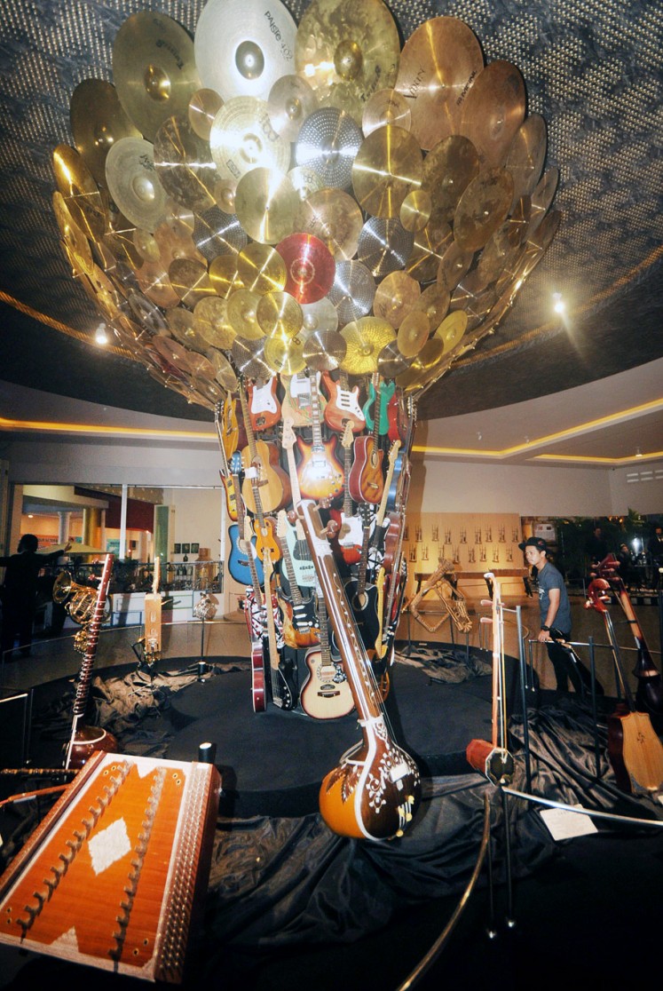 Iconic: Pohon Musik (Music Tree), the main attraction of Galeri Musik Dunia or World Music Gallery.