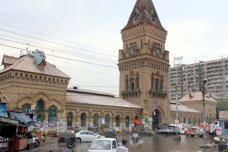 The Empress Market is a busy historic marketplace in the Saddar Town locality of Karachi, Pakistan.