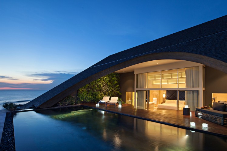 COMO Uma Canggu's penthouse duplex features a private rooftop pool. 