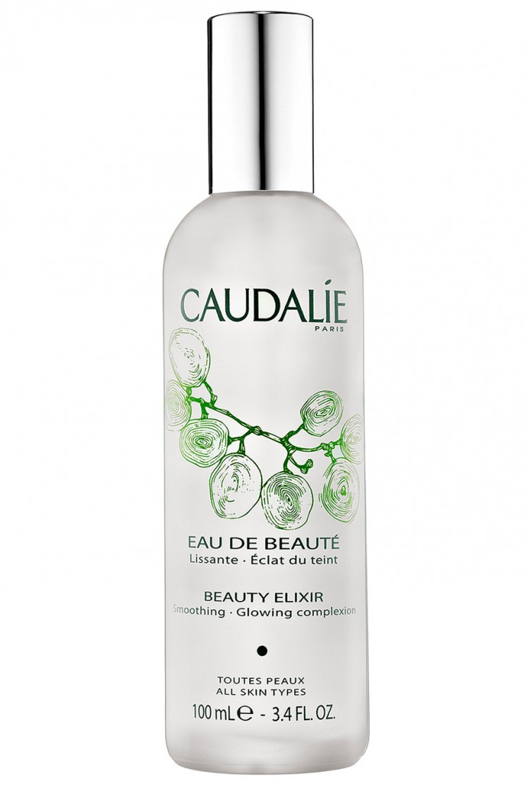 Keep your face cool and hydrated with the Caudalíe Beauty Elixir (Rp 865,000), which will refresh you, make you look more radiant and tighten pores. 