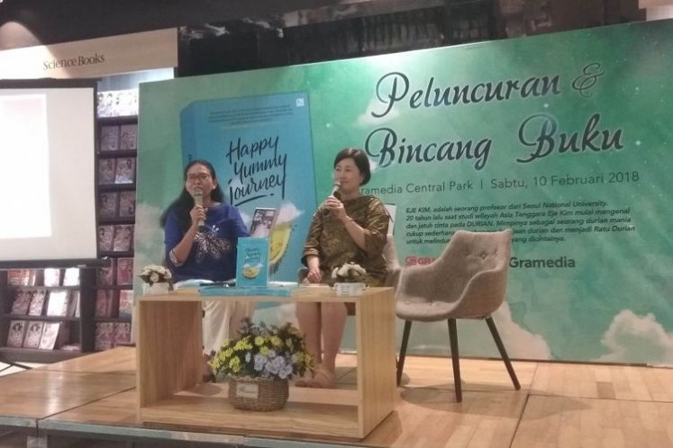 Eje Kim at the launch of her book, 'Happy Yummy Journey.'