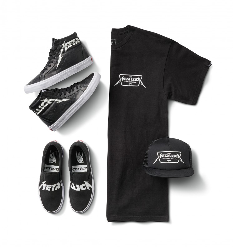 Vans X Metallica collaboration also includes T-shirts and trucker hats.