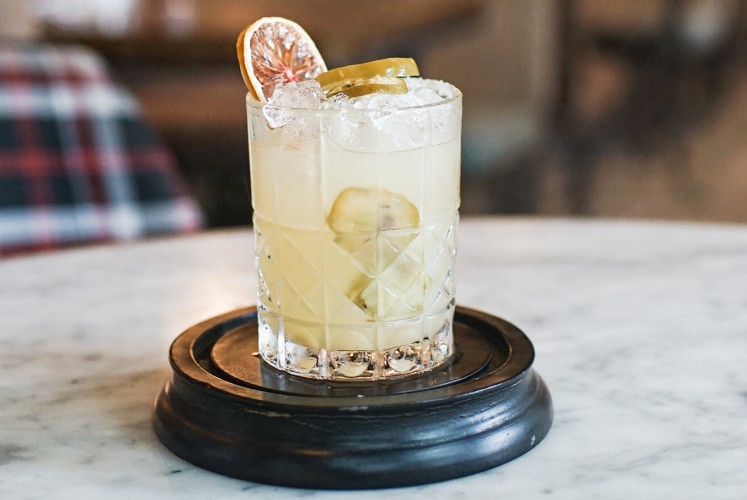 The spicy and strong jalapeno margarita.