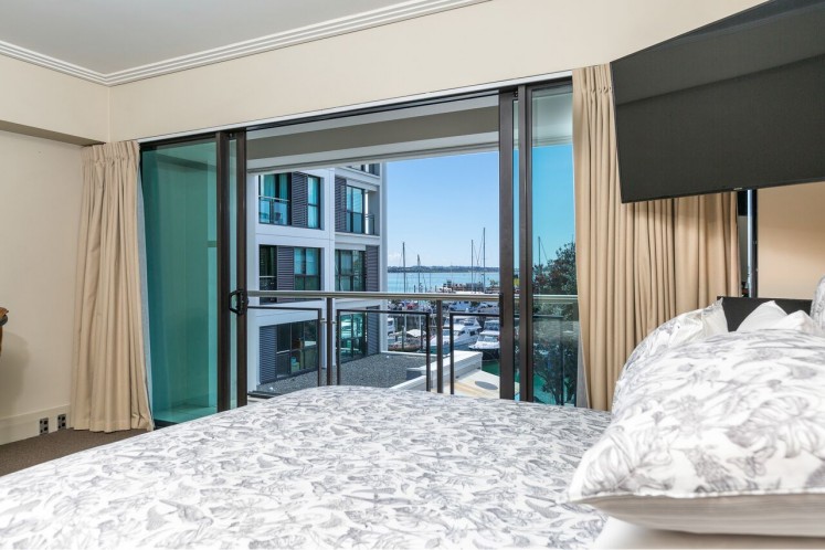 A CBD Viaduct Harbour apartment in Auckland.