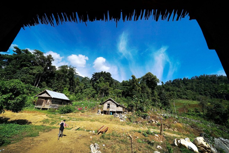 Better than nothing: One of the schools located in the remote forest of North Morowali regency in Central Sulawesi.