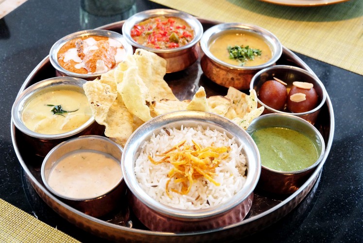 Indian thali (a plate of food)