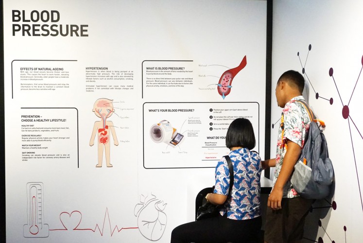 Visitors can learn the science of aging at the first zone of the Dialogue with Time exhibit at the Science Centre Singapore.