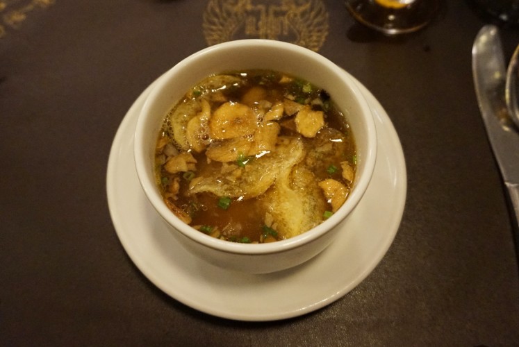 Timlo soup served at Bale Raos restaurant. 