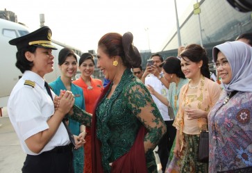 Garuda Indonesia's Kartini Flight features all-female pilots, cabin crew, ground...