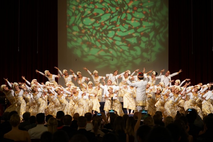 The Resonanz Children's Choir perform 'Janger' at the European Grand Prix for Choral Singing in Maribor, Slovenia. 