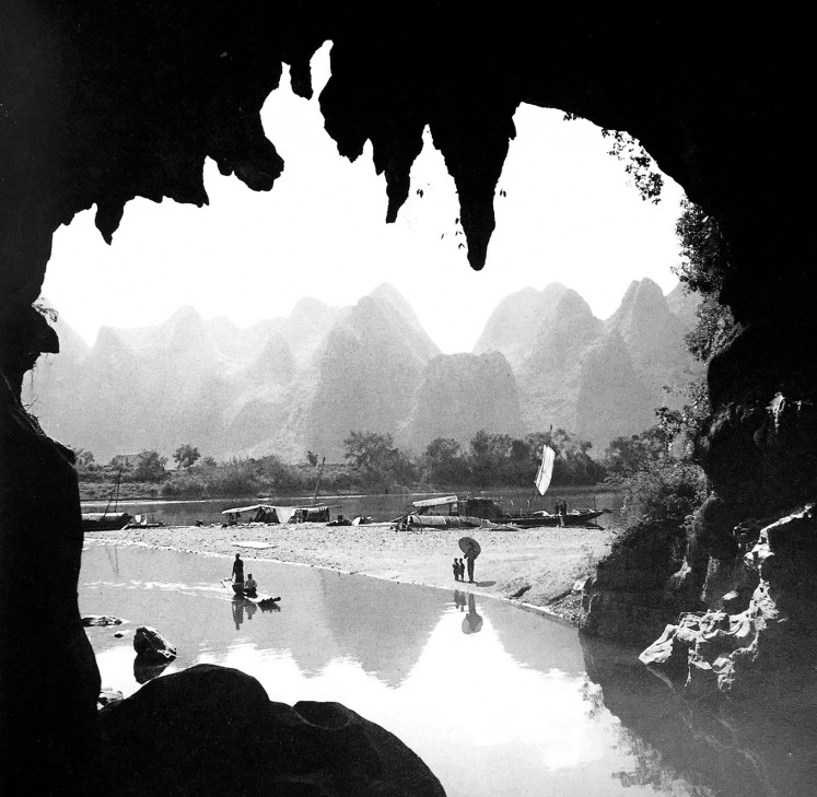 In real world: A view of Kweilin, now known as Guilin, a city located in Guangxi, China.