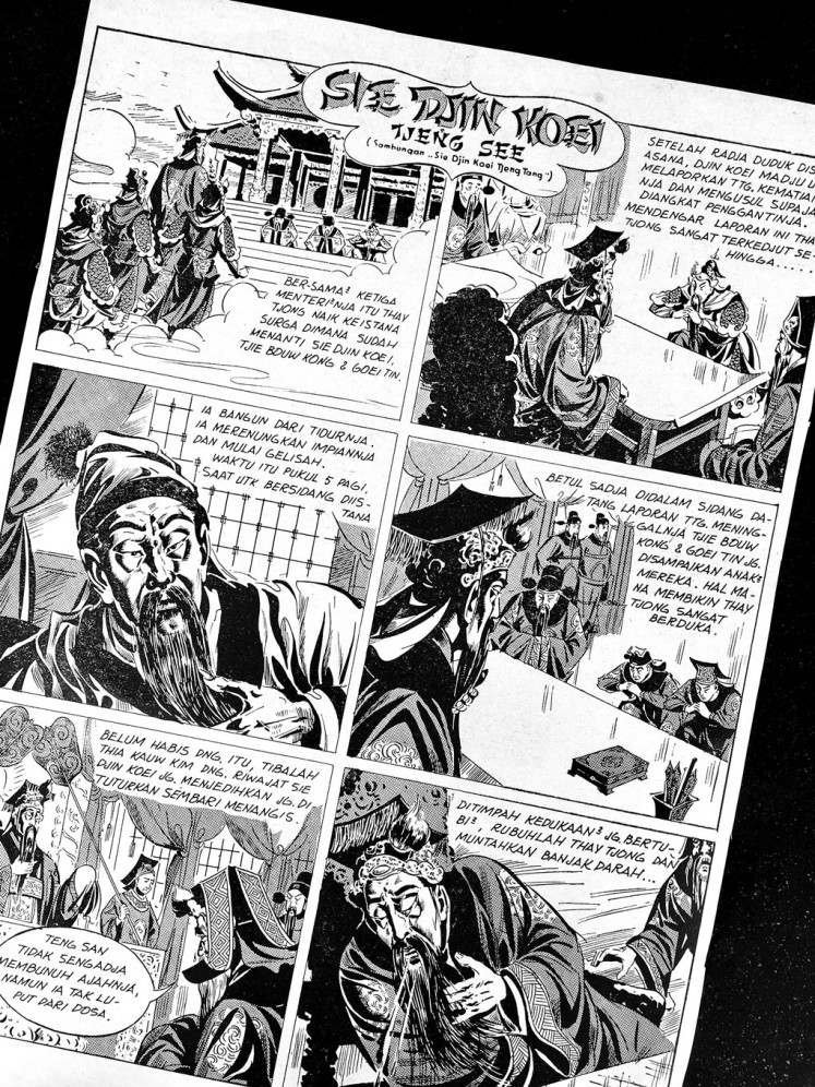 Vintage collection: The comic strip Sie Djien Koei.
