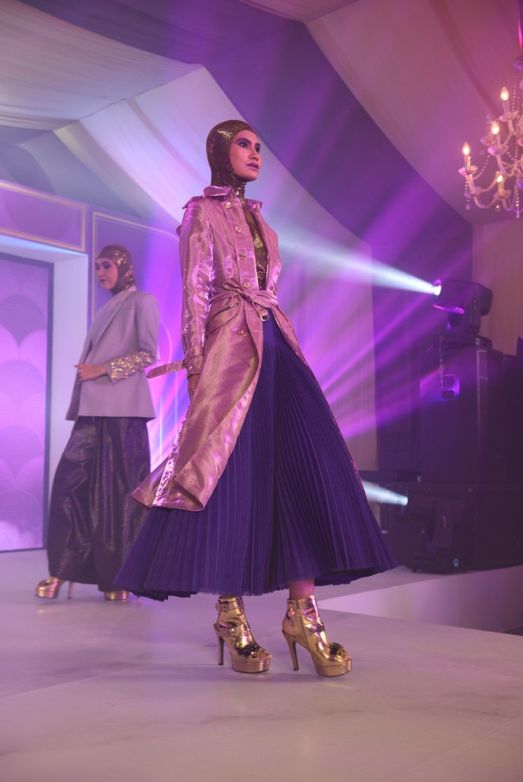 Modest wear designer Norma Hauri used violet as the main color palette for the first time.