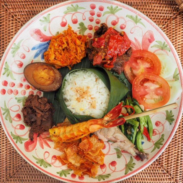 'Nasi campur' Dharmawangsa was created based on the philosophy of wellness, as the hotel collaborated with a local farm to get the fresh organic vegetables.