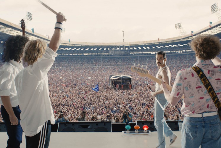 Queen take the stage in 'Bohemian Rhapsody'. 