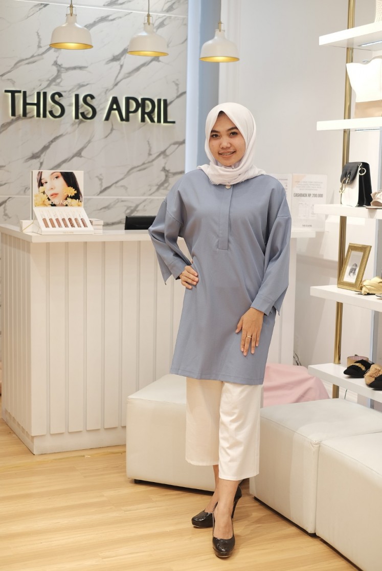 This Is April encourages people to find their own style with their collection. Blue Heriya dress (pictured above), for instance, could be paired with cullotes. 