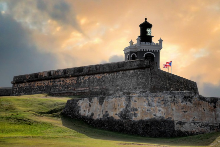 Fortification: The San Felipe del Morro castle, a UN World Heritage site since 1983, is seen in San Juan, Puerto Rico.