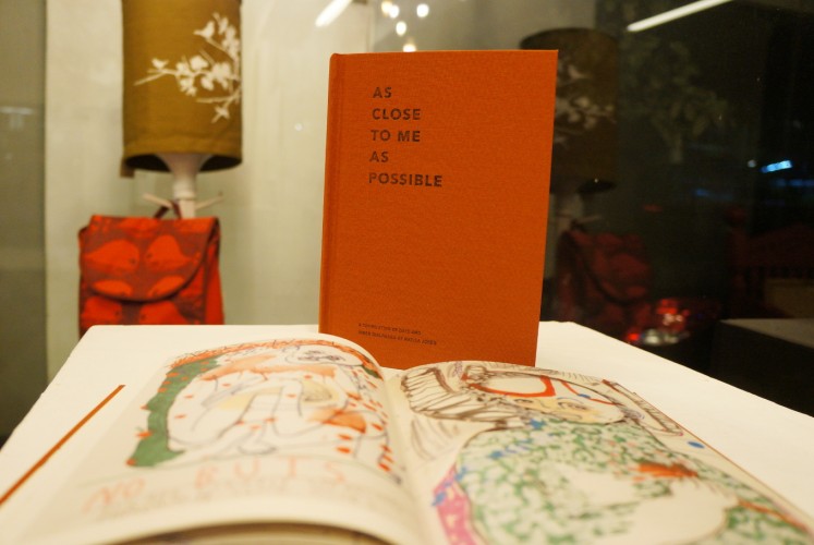 The 'As Close to Me as Possible' book. The special edition, which is limited to 100 copies, consists of artwork that is hand-drawn by Jones.
